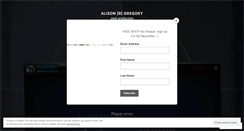Desktop Screenshot of alisonbgregory.com